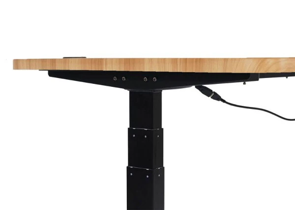 Bureau Mendler HWC-D40 bureau d'ordinateur réglable en hauteur électriquement 160x80cm 53kg décor chêne noir 7575...