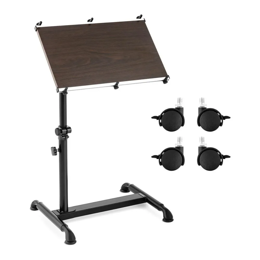 Bureau réglable en hauteur pour ordinateur compact - 52 x 45 cm - Inclinable sur 90° 14_0000779
