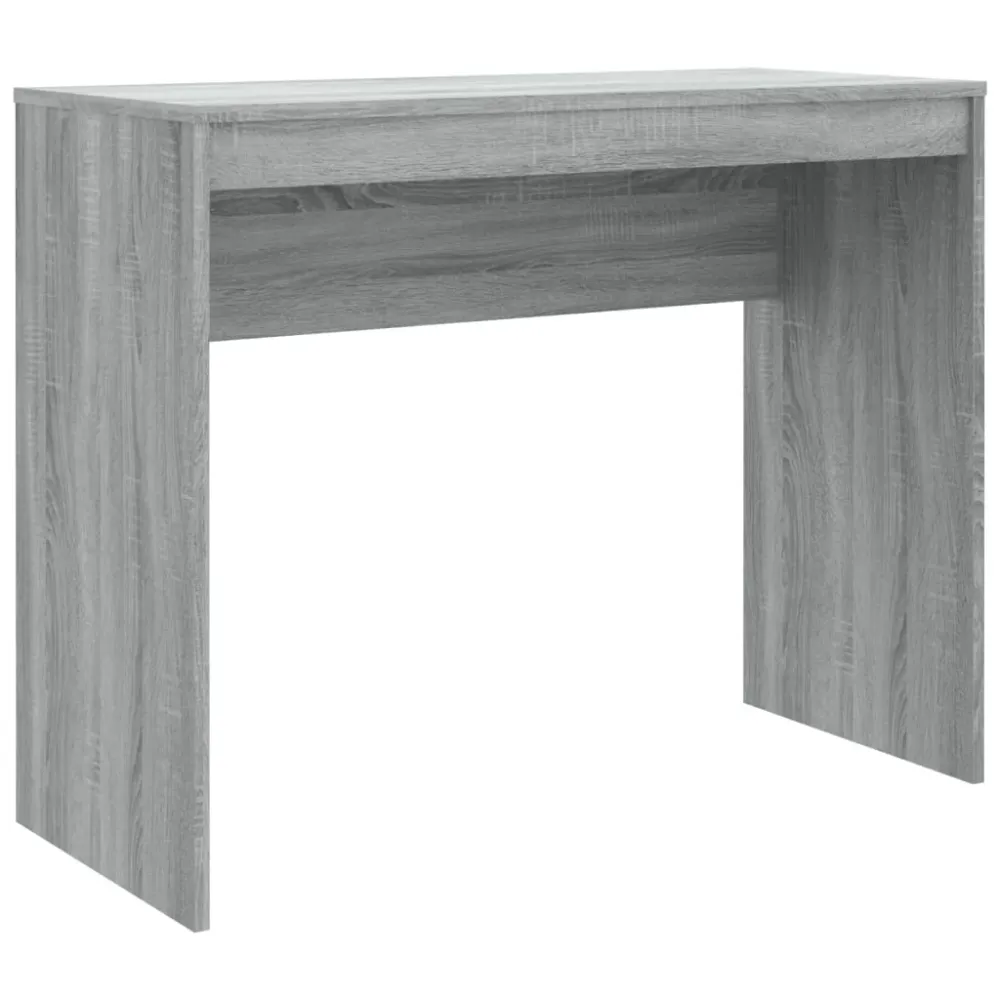 Bureau table poste de travail meuble d'ordinateur informatique étude sonoma 90 x 40 x 72 cm bois d'ingénierie gris 02_0023966