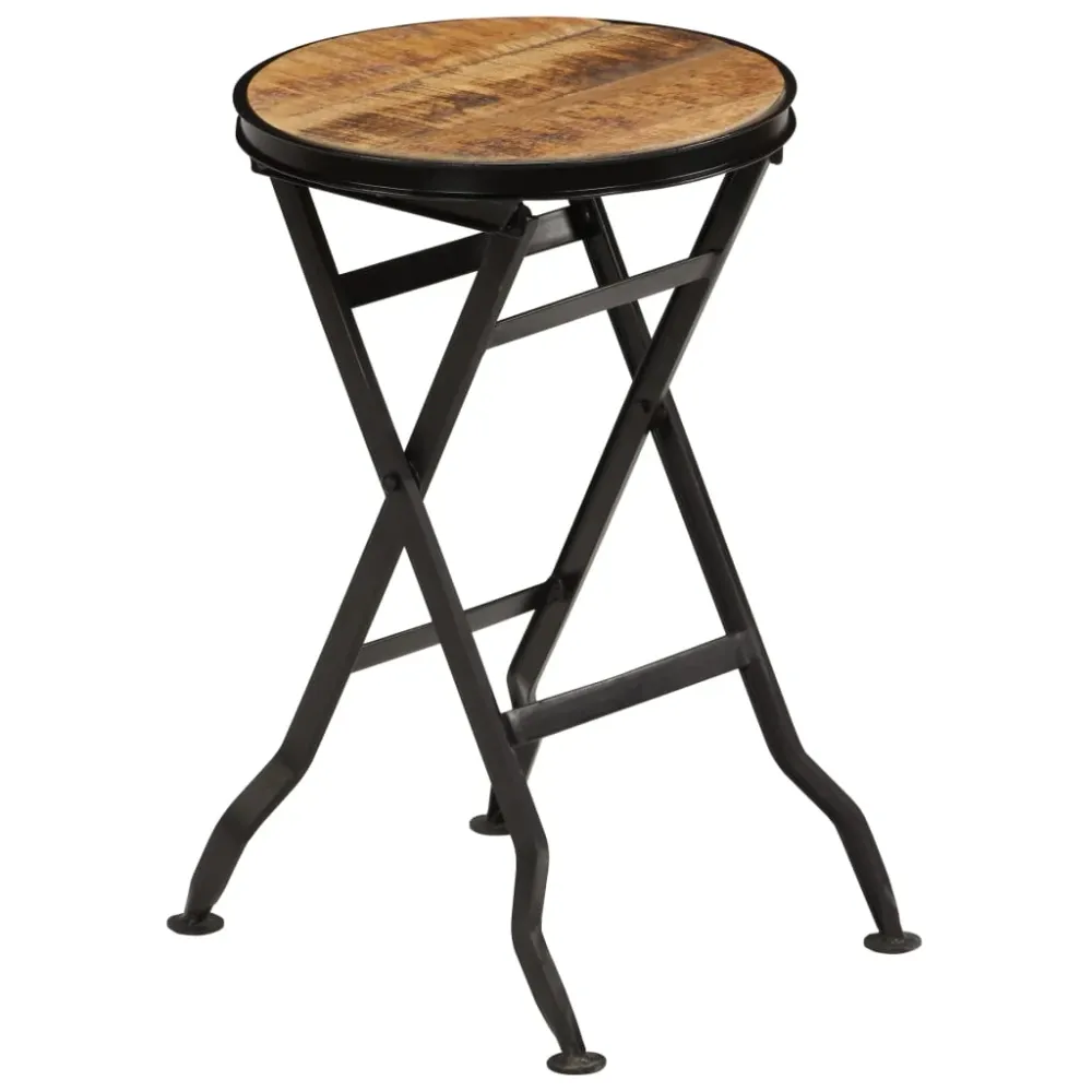 Bureau table poste de travail meuble d'ordinateur informatique étude avec tabouret pliant bois de manguier massif 115 x 50...