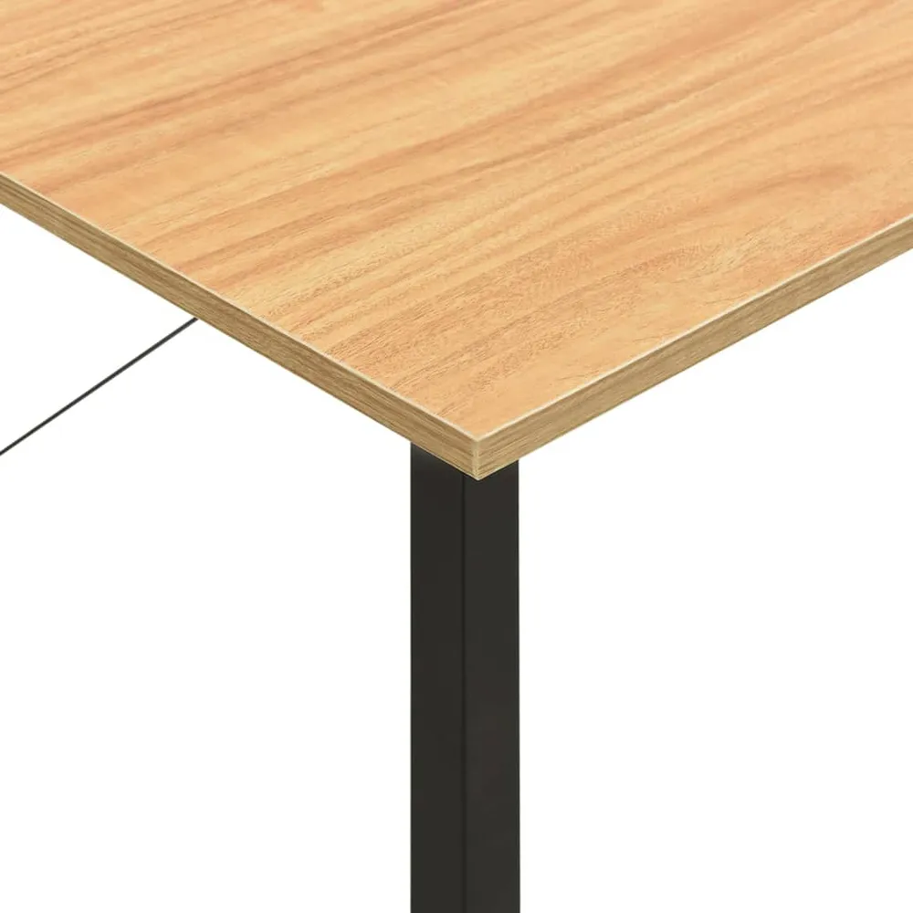 Bureau table poste de travail meuble d'ordinateur informatique étude d'ordinateur et chêne évident 80 x 40 x 72cm MDF et m...