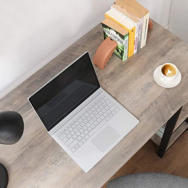 Bureau VASAGLE simple à installer grège noir LWD72MB acheter à bas prix