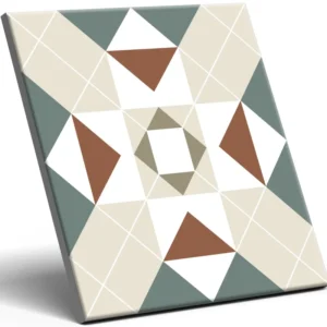 Carreau décoratif en grès cérame 20 cm x 20 cm, classe I - Euphoria