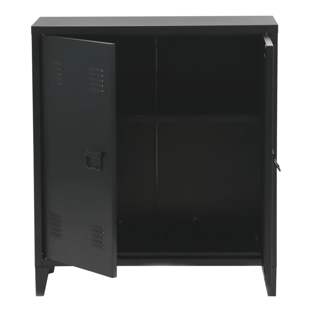 Casier de bureau armoire meuble de rangement pour bureau atelier chambre acier de bureau métallique à 2 portes 90 x 80 x 3...