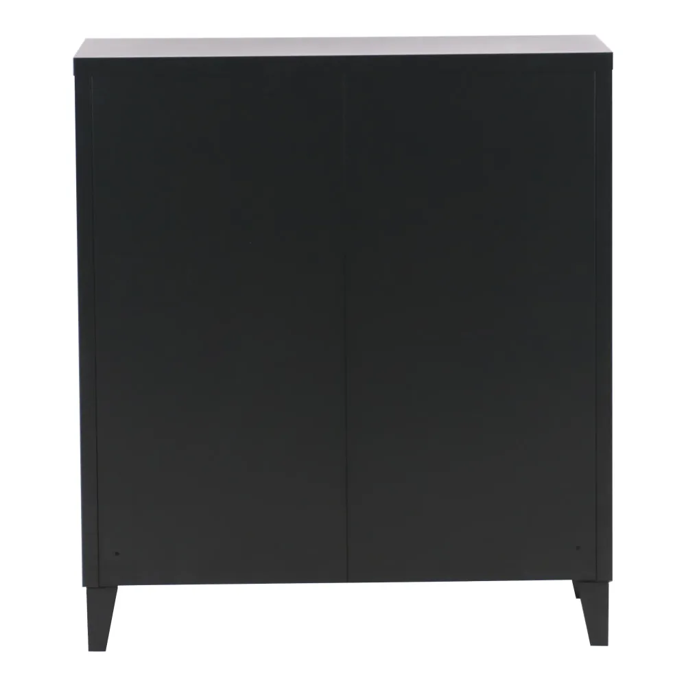 Casier de bureau armoire meuble de rangement pour bureau atelier chambre acier de bureau métallique à 2 portes 90 x 80 x 3...