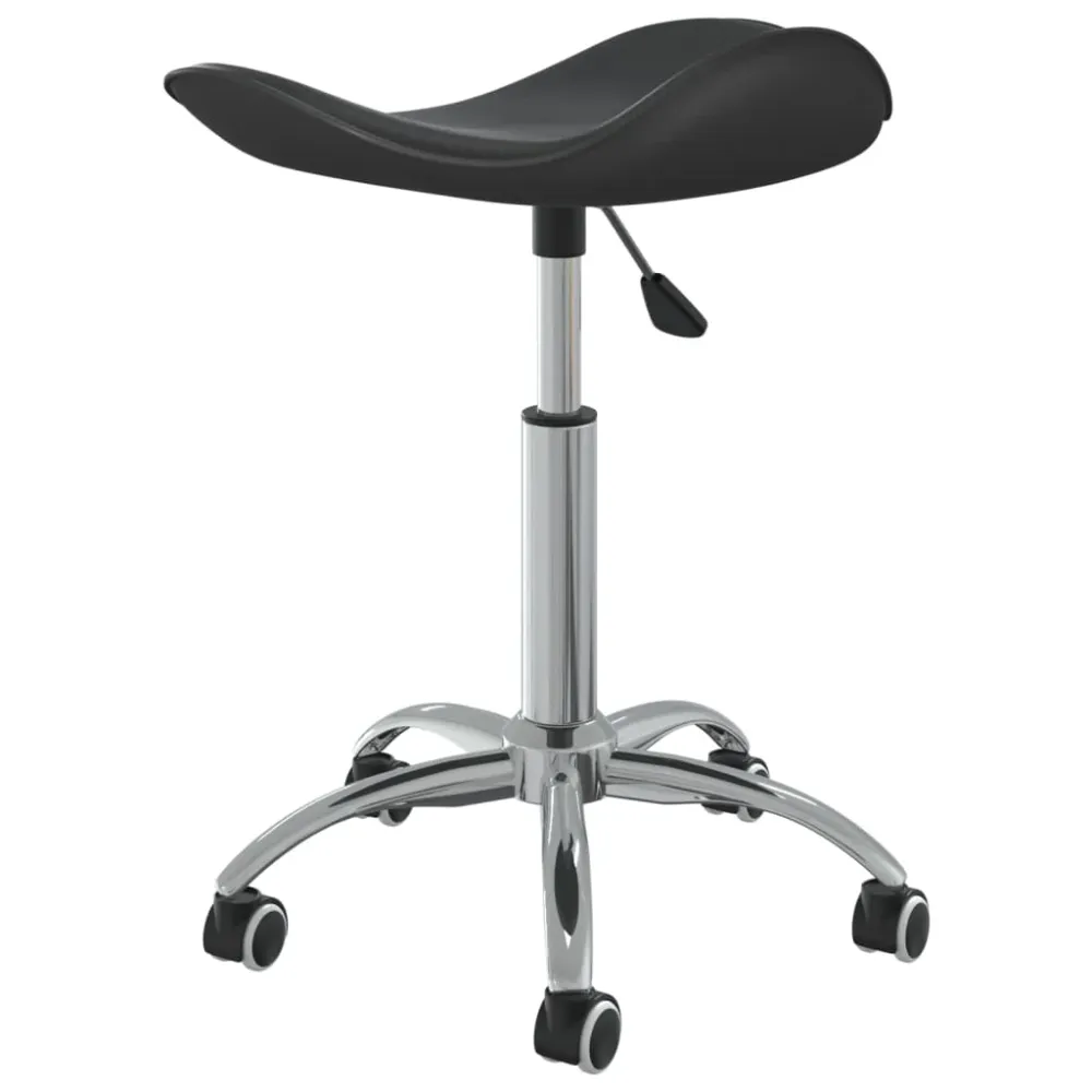 Chaise fauteuil siège de bureau informatique étude similicuir noir 02_0024039