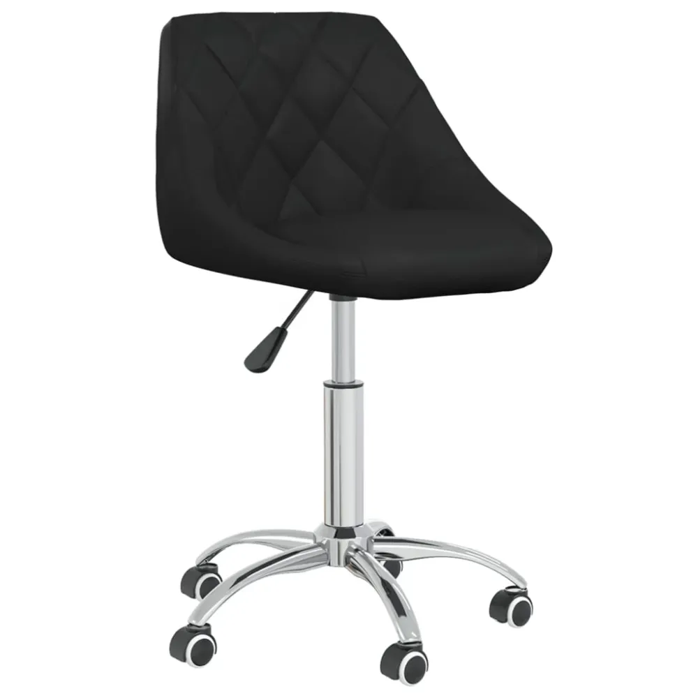 Chaise fauteuil siège de bureau informatique étude pivotante similicuir noir 02_0024052