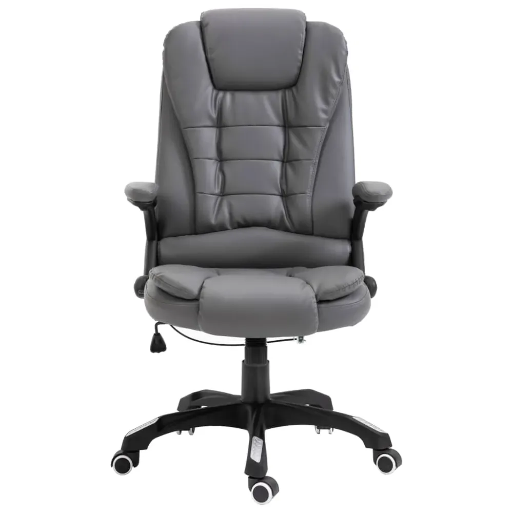 Chaise fauteuil siège de bureau informatique étude anthracite similicuir anthracite 02_0023982