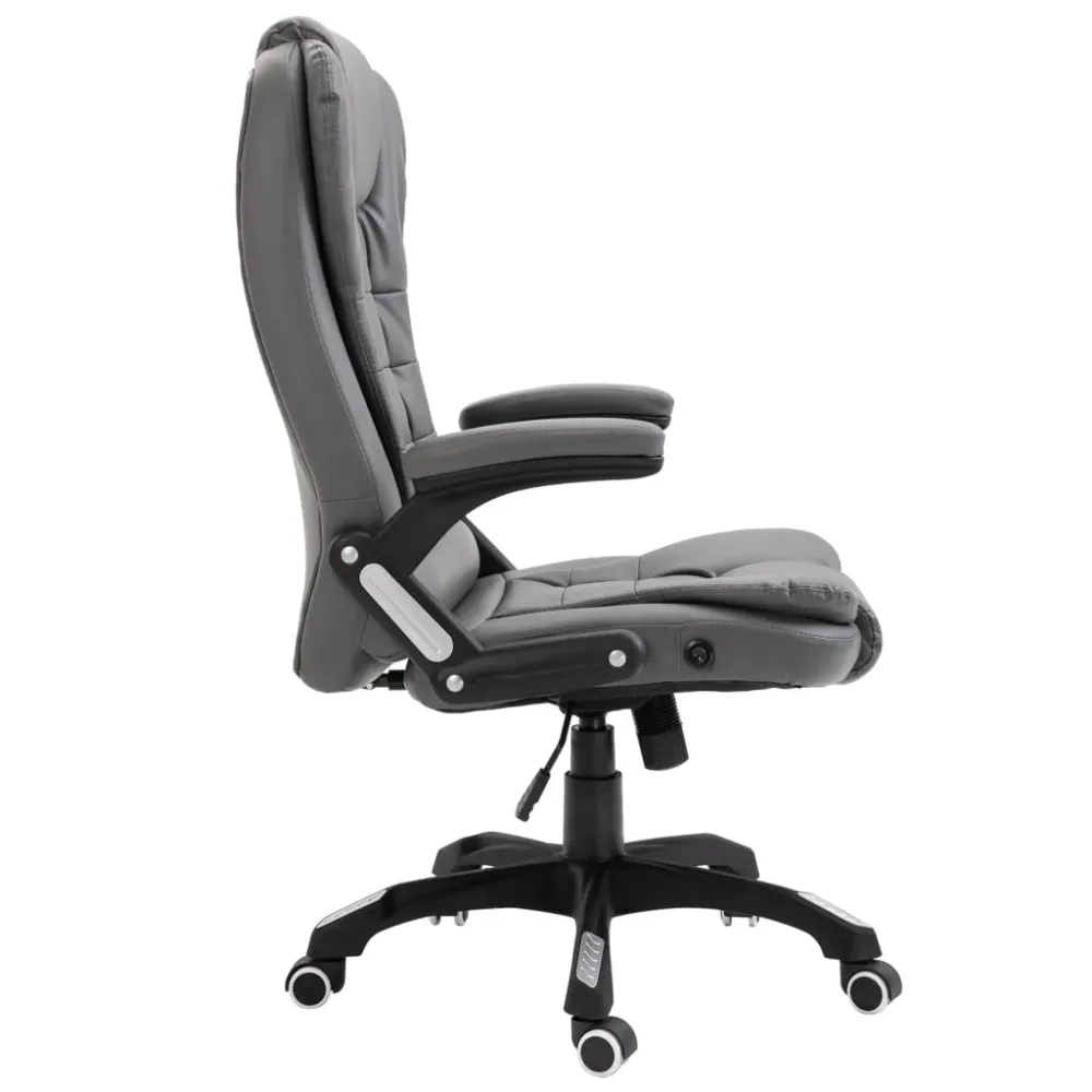 Chaise fauteuil siège de bureau informatique étude anthracite similicuir anthracite 02_0023982
