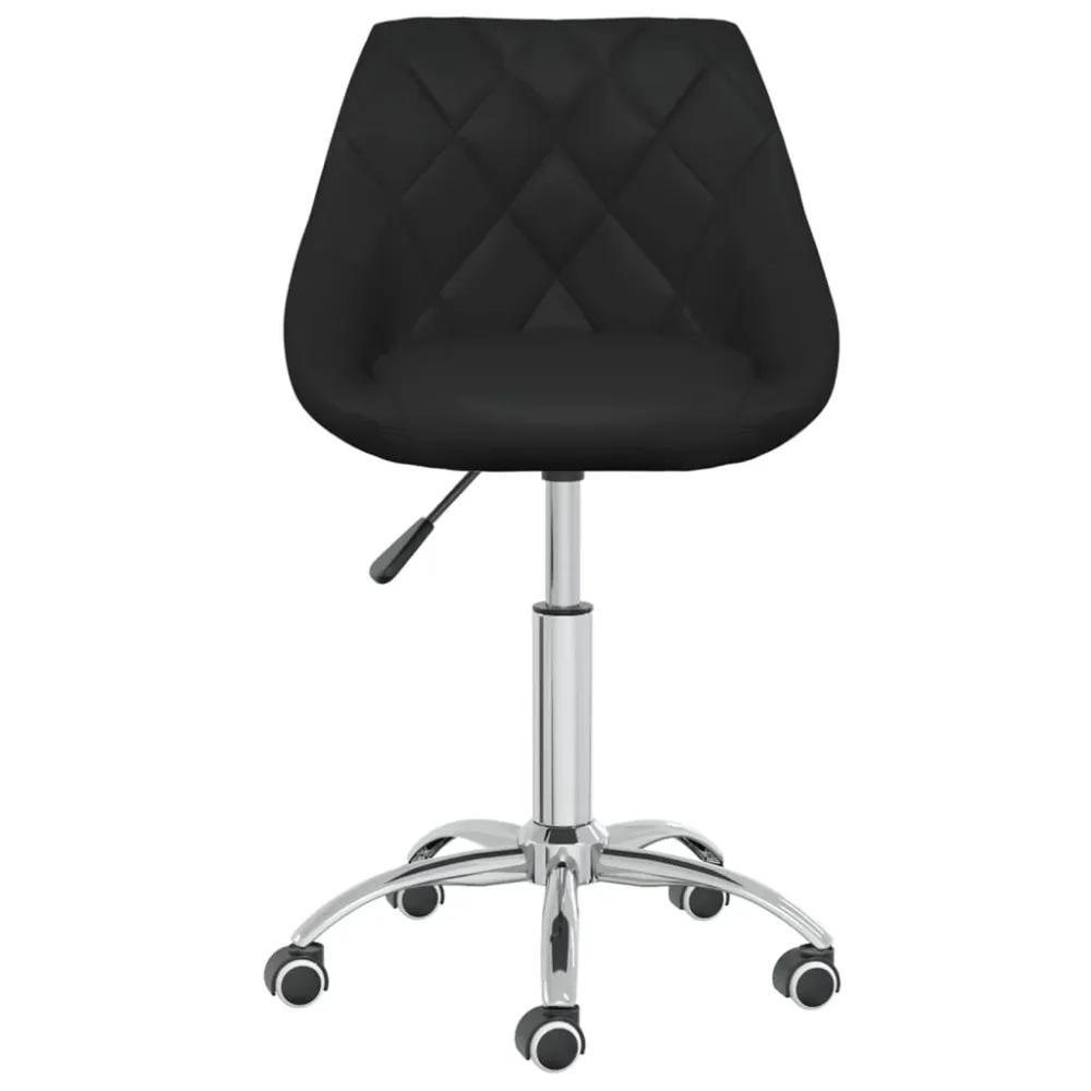 Chaise fauteuil siège de bureau informatique étude pivotante similicuir noir 02_0024052