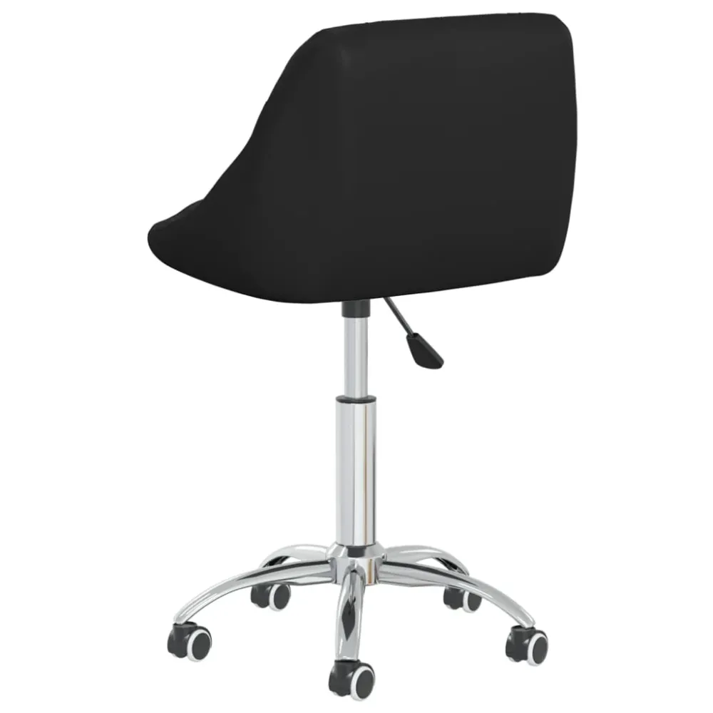 Chaise fauteuil siège de bureau informatique étude pivotante similicuir noir 02_0024052