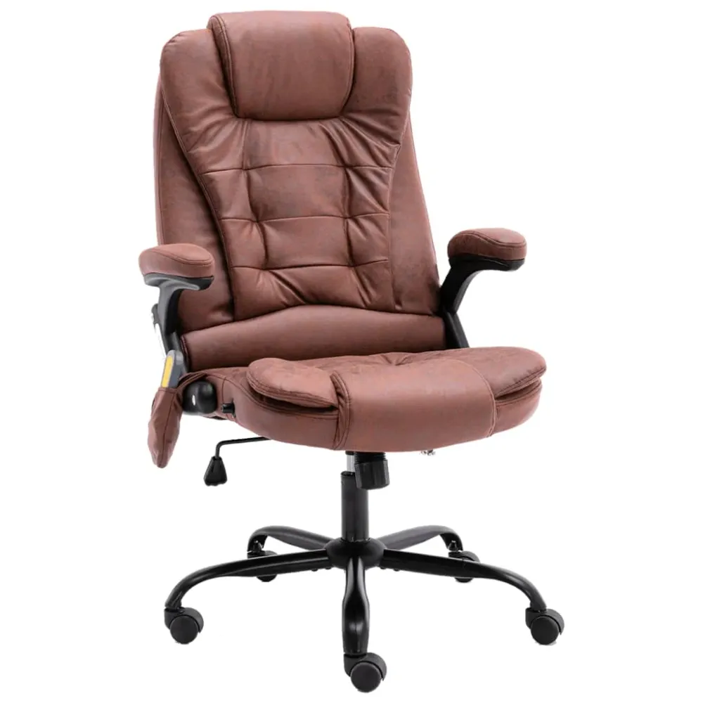 Chaise fauteuil siège de bureau informatique étude de massage manifeste similicuir daim brun 02_0024012