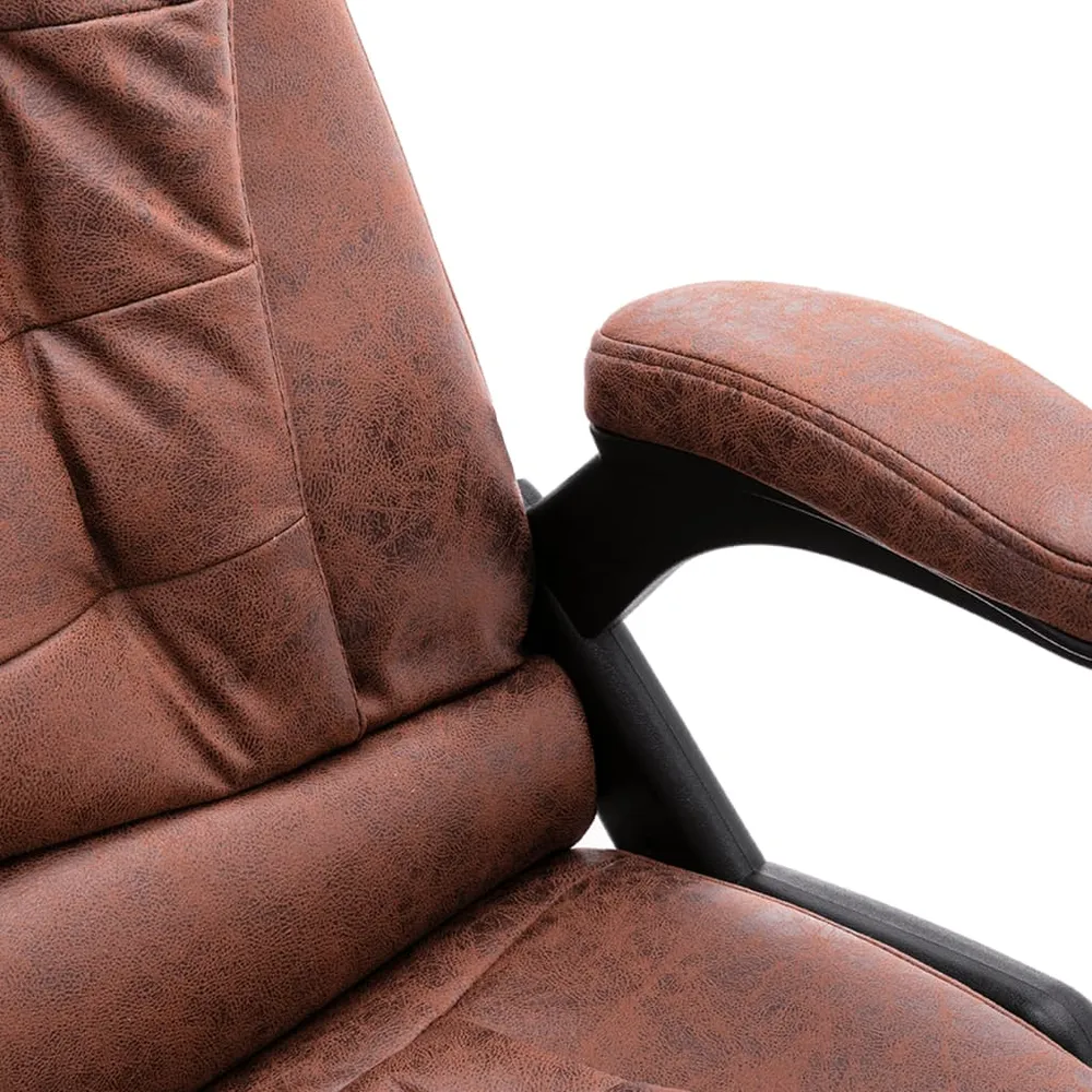 Chaise fauteuil siège de bureau informatique étude de massage manifeste similicuir daim brun 02_0024012