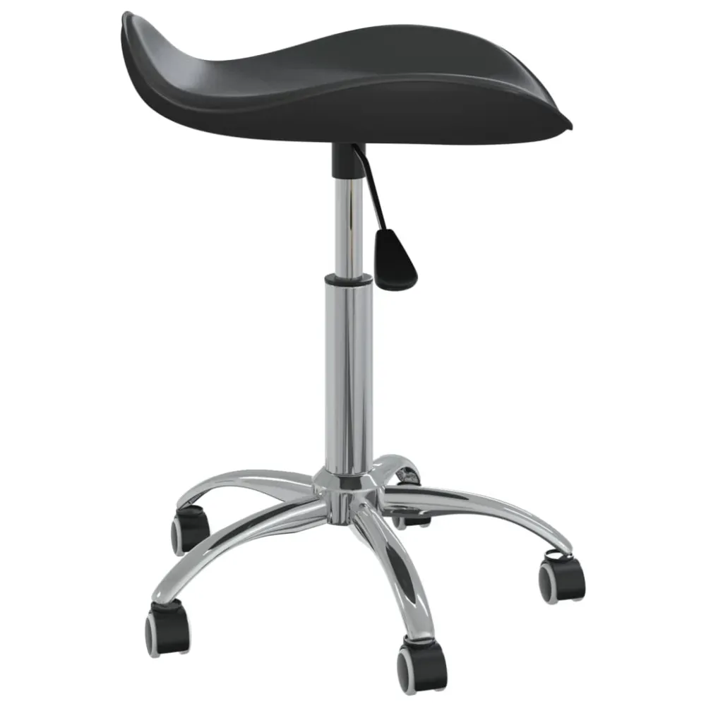 Chaise fauteuil siège de bureau informatique étude similicuir noir 02_0024039