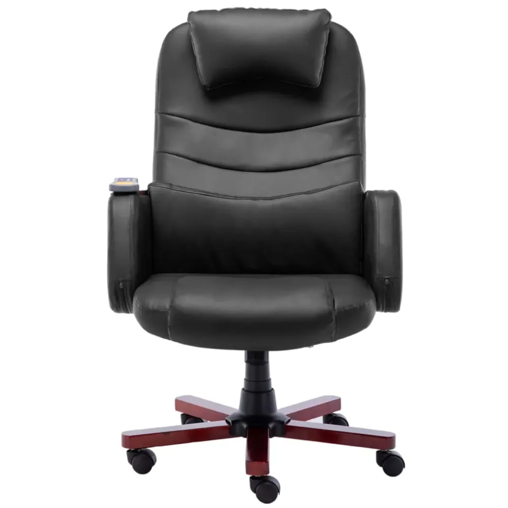 Chaise fauteuil siège de bureau informatique étude de massage similicuir noir 02_0024017