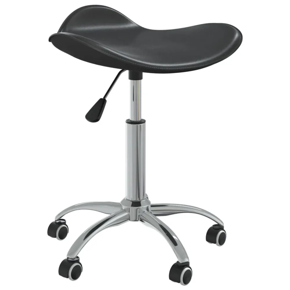 Chaise fauteuil siège de bureau informatique étude similicuir noir 02_0024039