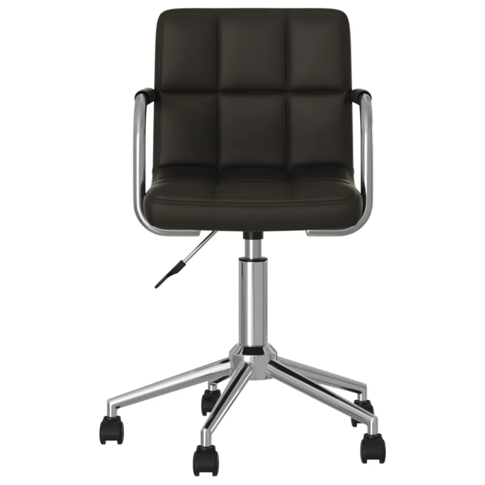 Chaise fauteuil siège de bureau informatique étude pivotante similicuir noir 02_0024054