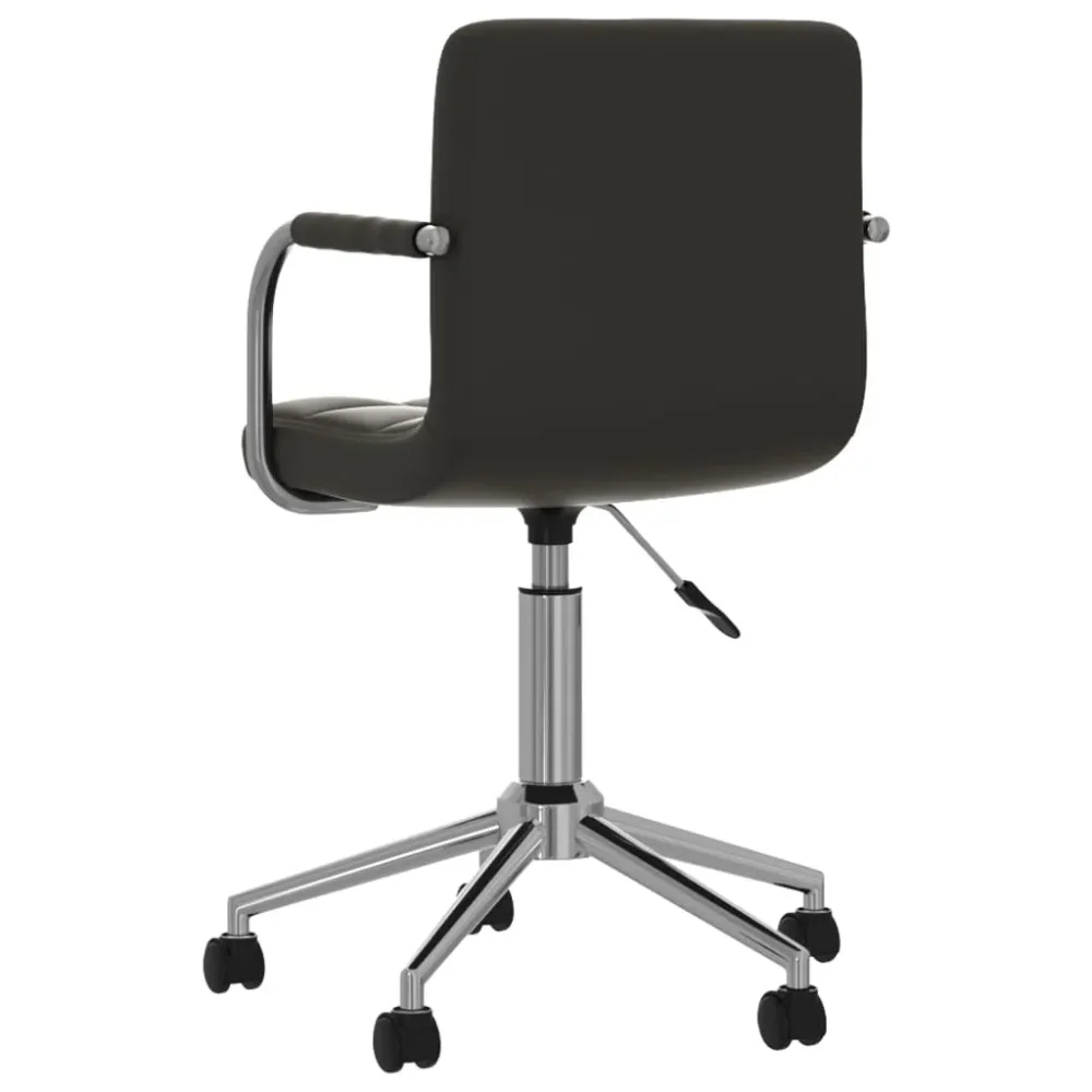 Chaise fauteuil siège de bureau informatique étude pivotante similicuir noir 02_0024054
