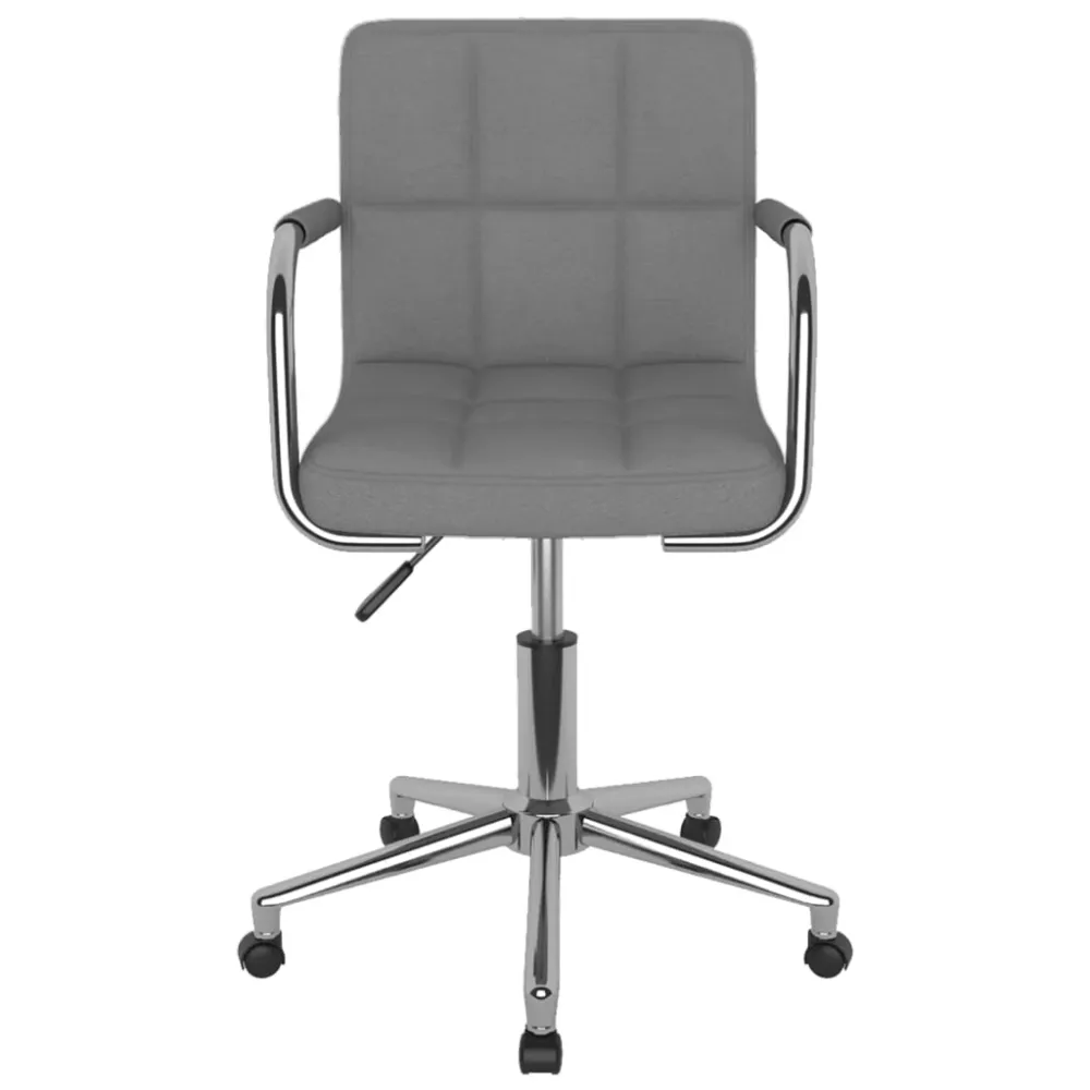 Chaise fauteuil siège pivotante de bureau informatique étude manifeste tissu gris 02_0024111