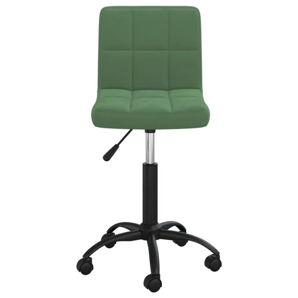 Chaise fauteuil siège pivotante de bureau informatique étude foncévelours vert 02_0024187