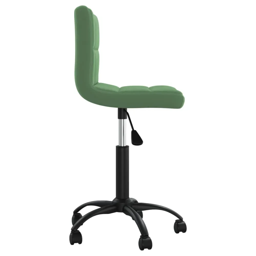 Chaise fauteuil siège pivotante de bureau informatique étude foncévelours vert 02_0024187