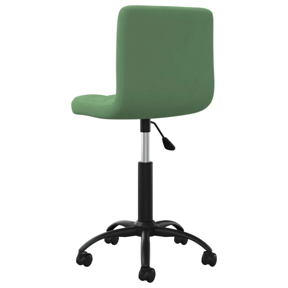 Chaise fauteuil siège pivotante de bureau informatique étude foncévelours vert 02_0024187