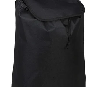 Chariot de courses pliable sac amovible 28 litres caddie pour achats roulettes noir 13_0000707_3