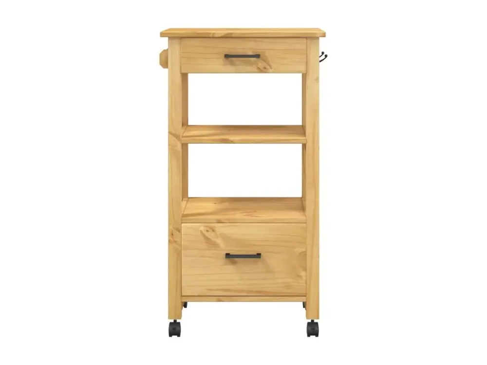 Chariot de cuisine MONZA 48x40x90 bois massif de pin