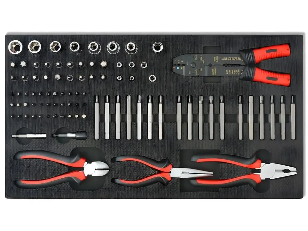 Chariot à outils pour atelier avec 1 125 outils acier Rouge 02_0003235