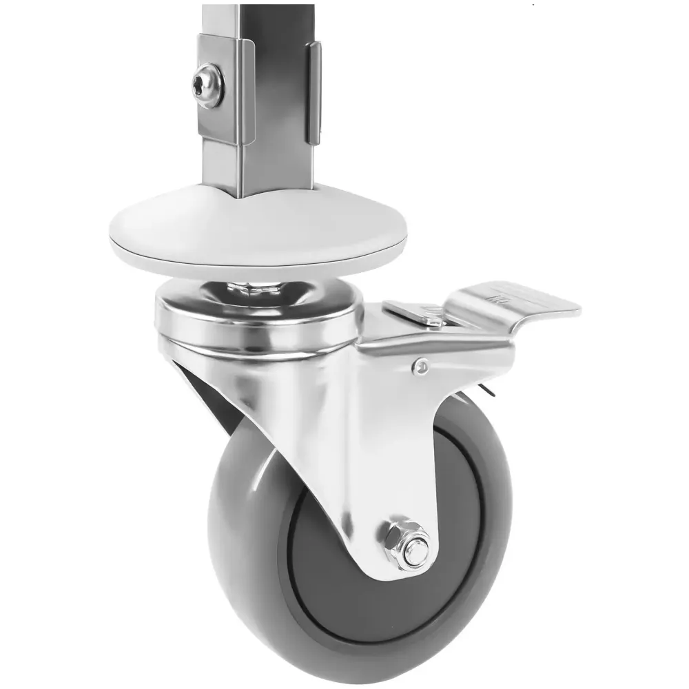Chariot à plateaux cuisine professionnel 16 tablettes acier inoxydable argenté 14_0008638