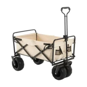 Chariot pliant jardin camping plage capacité 100kg FLORA
