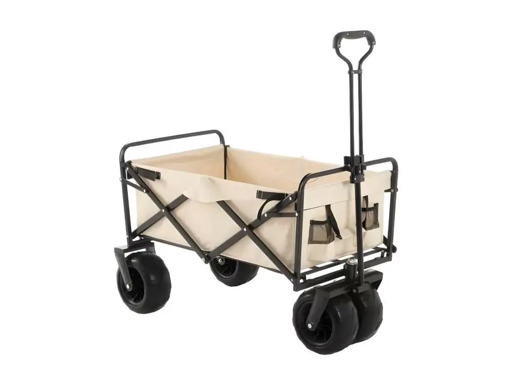 Chariot pliant jardin camping plage capacité 100kg FLORA