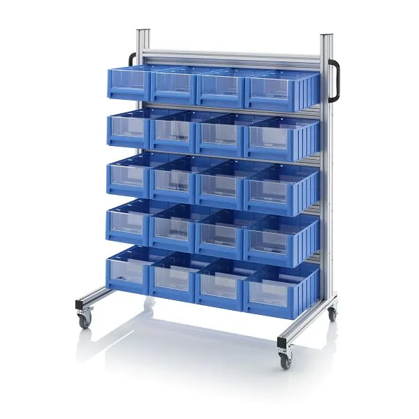 Chariot réseau Auer pour caisses d'étagères 20 x RK 4214 (40 x 234 x 14 cm) SR.L.4214 commander à bas prix