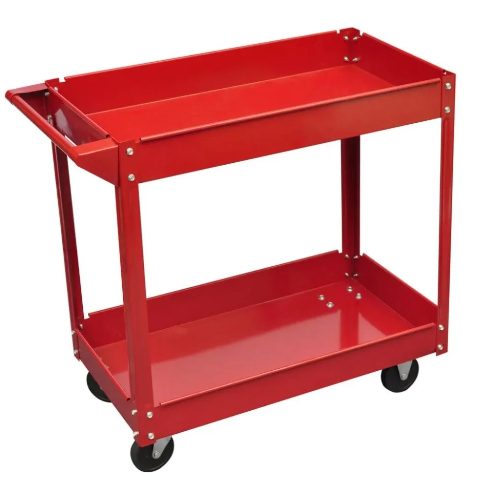 Chariot servante d'atelier charge 100 kg rouge outils garage atelier bricolage 3402077