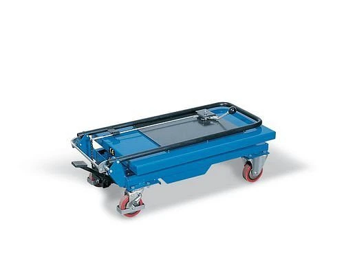 Chariot à table élévatrice DENIOS HTW 15 avec ciseaux faciles 70 x 45 cm capacité de charge 150 kg 157623 obtenir à bas prix