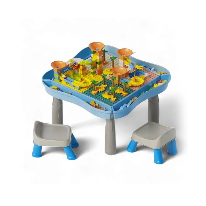 Children's Activity Table Building Block Table Multicoloured