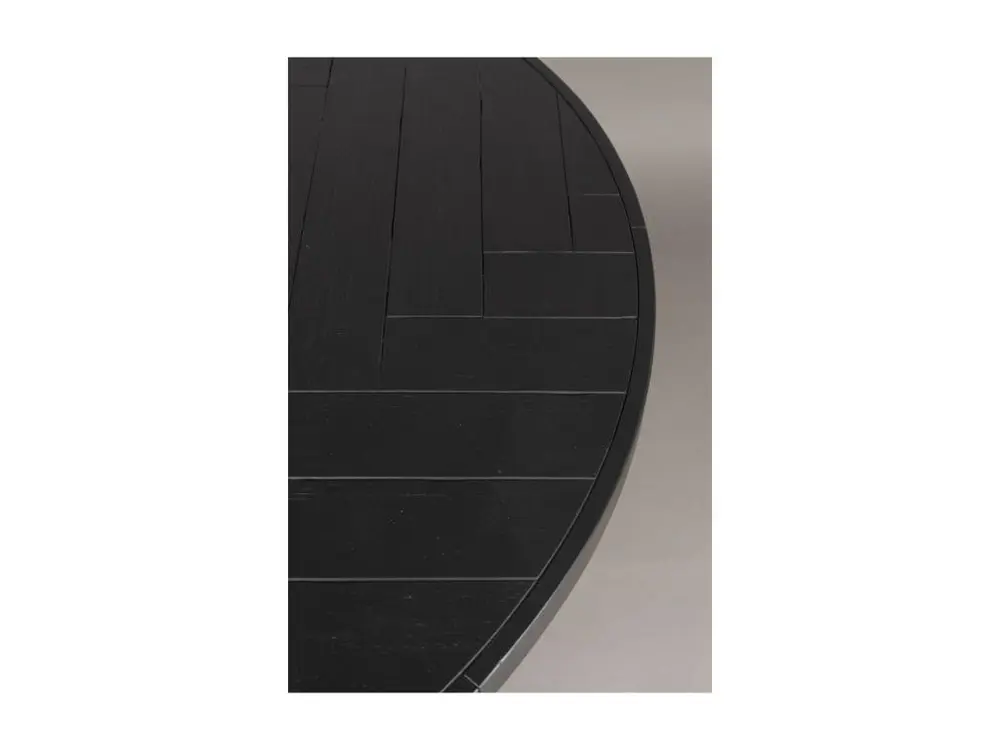 Ciseaux de sécurité CLASS - Table de repas ronde en bois et acier noir D 120