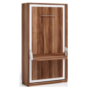 Crayons de couleur ergonomiques Lit escamotable verticale 90x200 avec bureau Studante-Façade Carbone