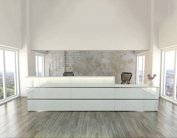 Elément de table Kerkmann avec 2 côtés droits du plan de travail Atlantis L 1350 x P 825 x H 750 mm blanc 22339482 magasin...
