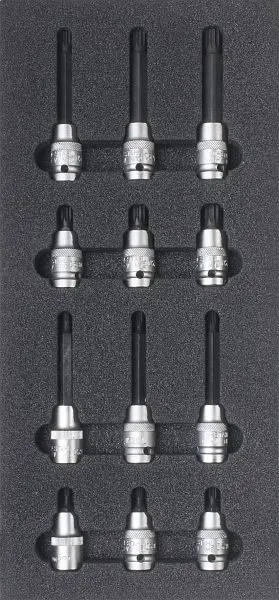 Gamme de chariots d'atelier SW-Stahl embouts de tournevis 1/2" cannelures 12 pièces Z3013-21 obtenir à b...