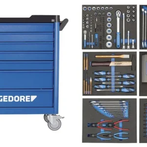 GEDORE chariot à outils workster smartline avec assortiment d'outils de 190 pièces 2980320 commander à bas prix