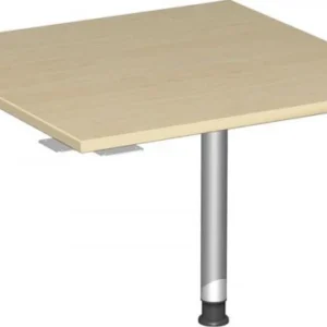 geramöbel plaque de liaison angle entier 90° avec pied d'appui avec guide-câble réglable en hauteur 800x800x680-8...