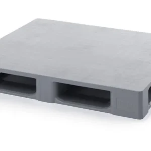 Palettes pour salles blanches Auer sans bord de sécurité Lxl: 120 x 100 cm avec 2 patins transversaux et 3 latéraux et ren...