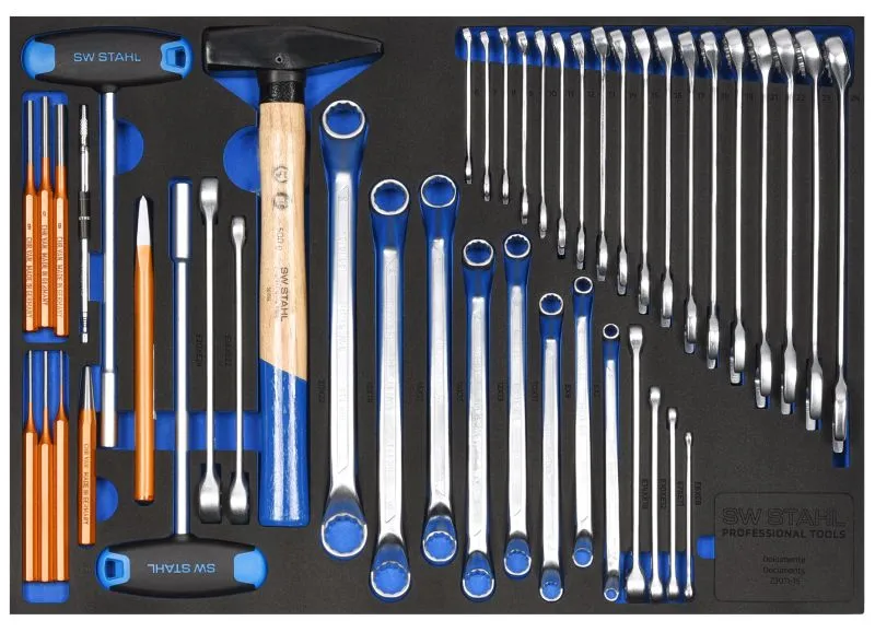 SW Stahl Assortiment de chariots à outils clés et outils à main généraux 44 pièces Z3011-15 prendre à bas prix
