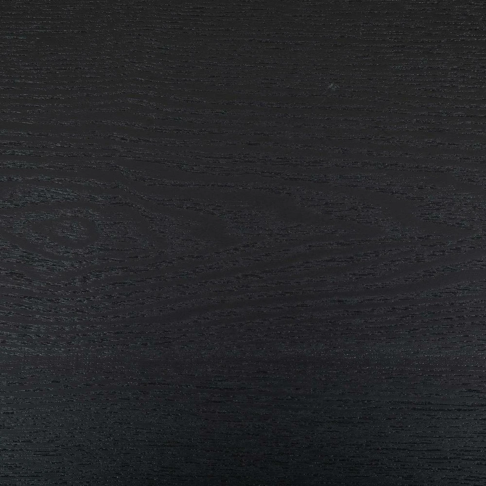 Table basse ronde "kemi" en placage noyer & métal d63,2cm noir