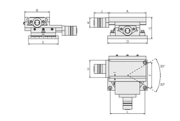 Table croisée MACK à 2 axes rotative type MG Portatif acheter à bas prix