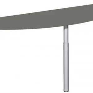 table d'appoint geramöbel avec pied d'appui matériel de liaison inclus réglable en hauteur 1600x500x680-...