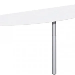 table d'extension geramöbel avec pied d'appui matériel de liaison inclus réglable en hauteur 1800x500x68...