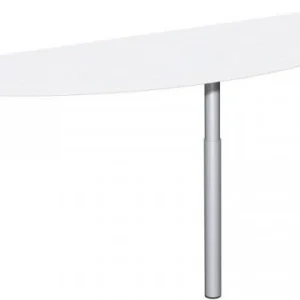 table d'extension geramöbel avec pied d'appui matériel de liaison inclus réglable en hauteur 1600x500x68...