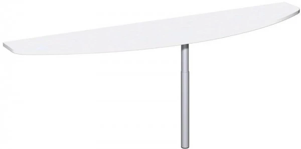 table d'extension geramöbel avec pied d'appui matériel de liaison inclus réglable en hauteur 2000x500x68...